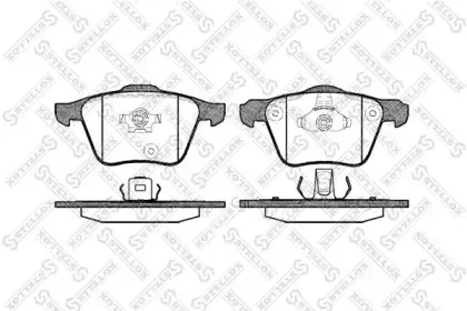 1054 000-SX STELLOX Комплект тормозных колодок, дисковый тормоз